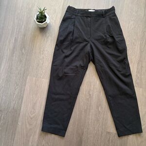 Babaton Vogue Black Cropped Tapered Trousers